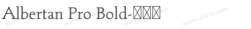 Albertan Pro Bold字体转换